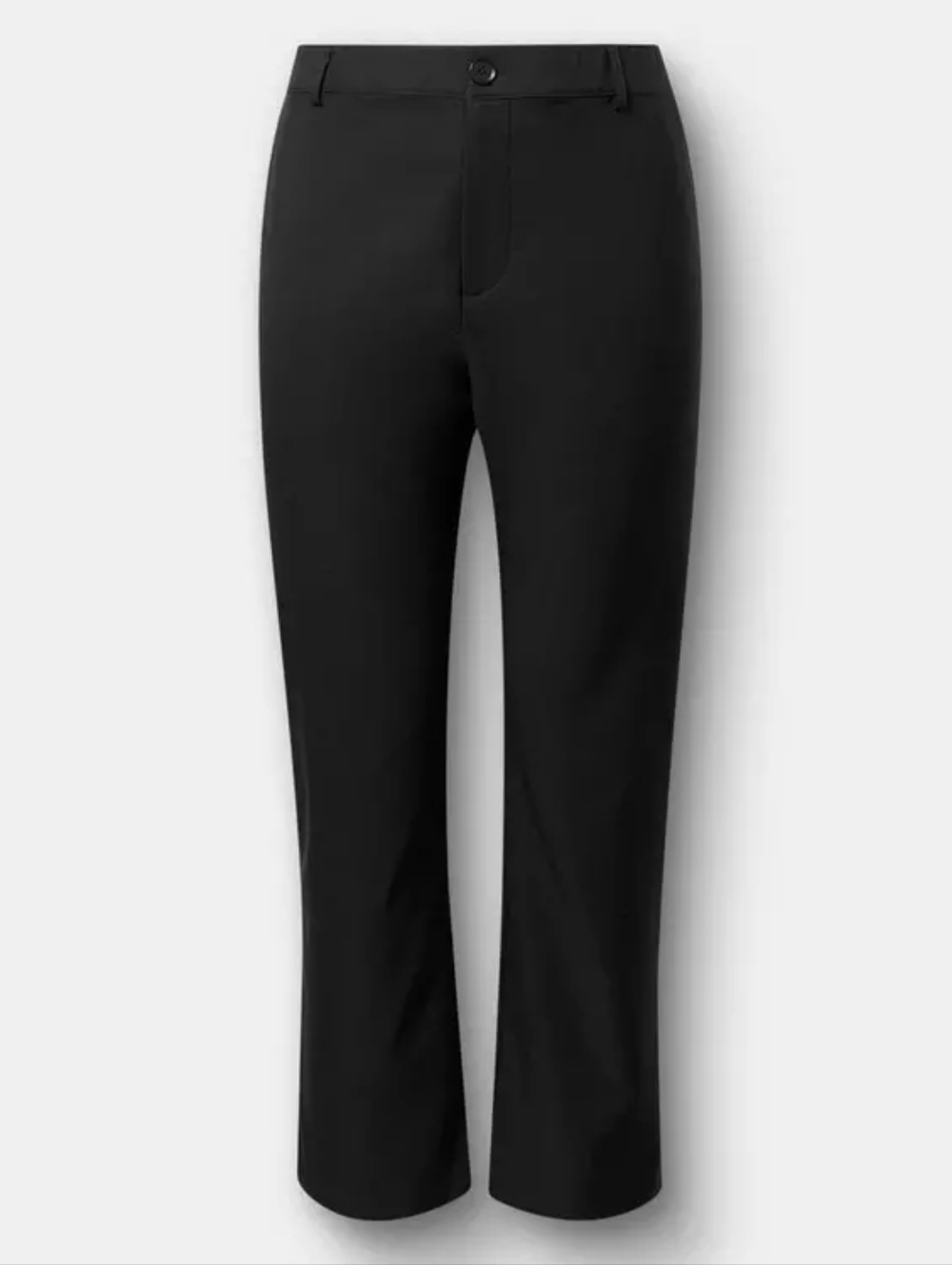 High-Rise Straight Crepe Pant
